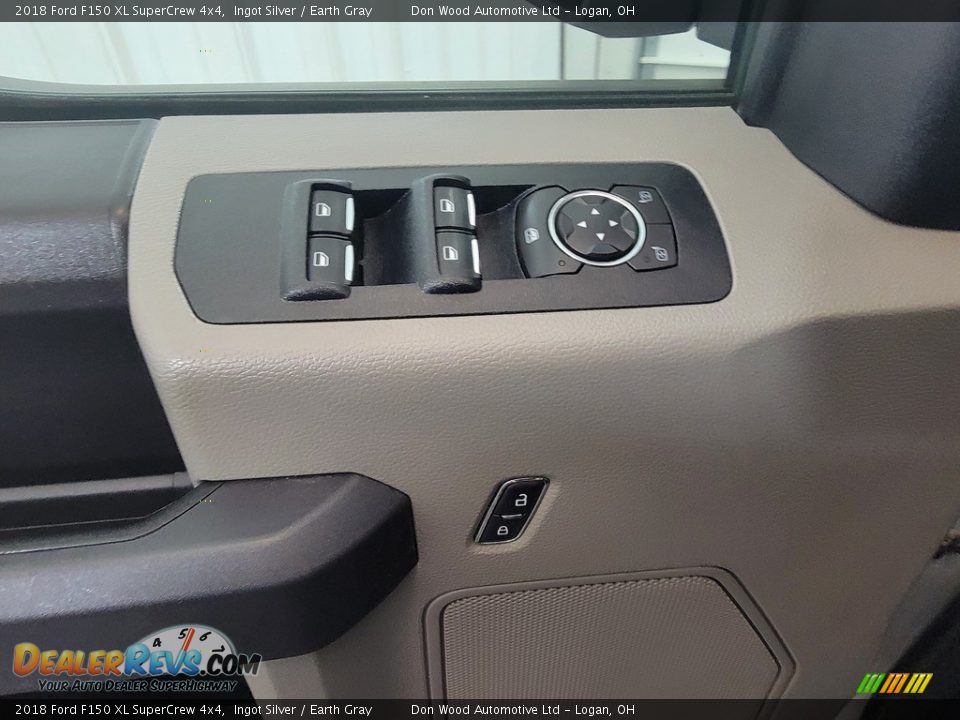 2018 Ford F150 XL SuperCrew 4x4 Ingot Silver / Earth Gray Photo #12