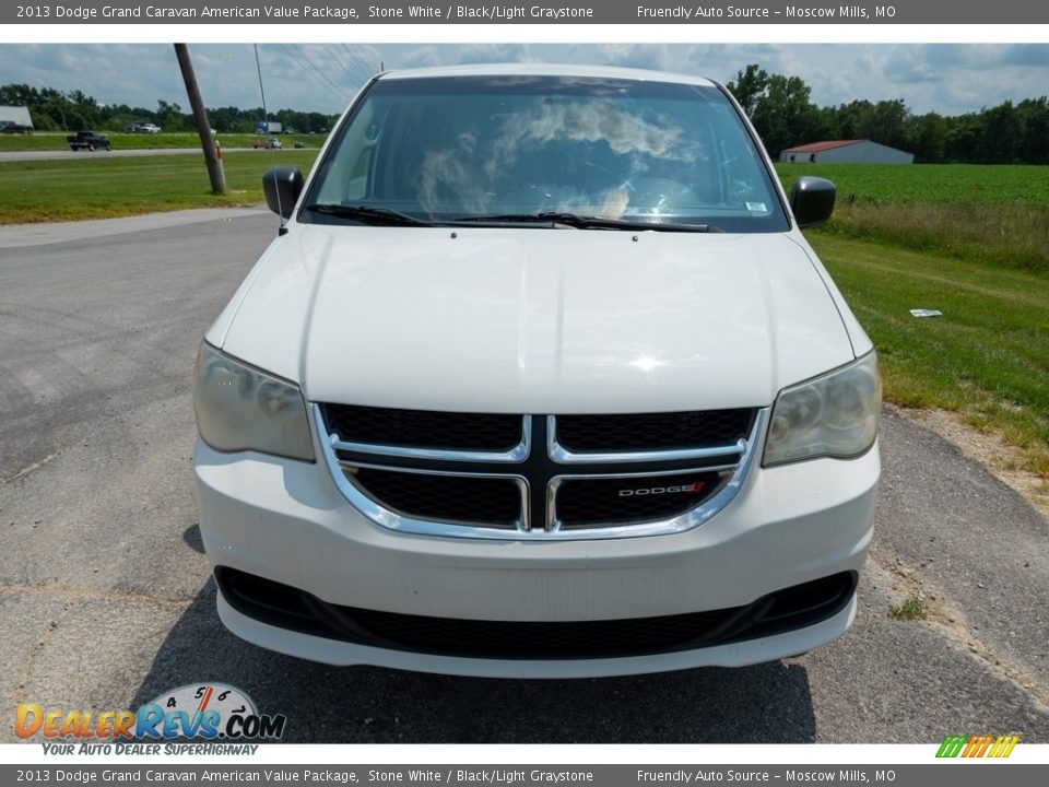 2013 Dodge Grand Caravan American Value Package Stone White / Black/Light Graystone Photo #9