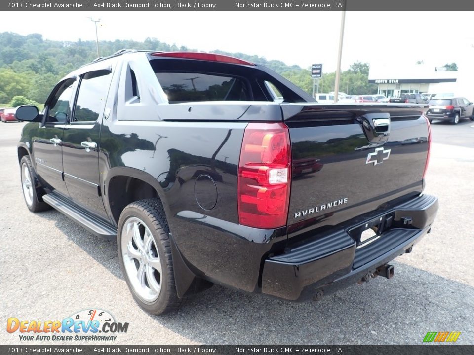 2013 Chevrolet Avalanche LT 4x4 Black Diamond Edition Black / Ebony Photo #6