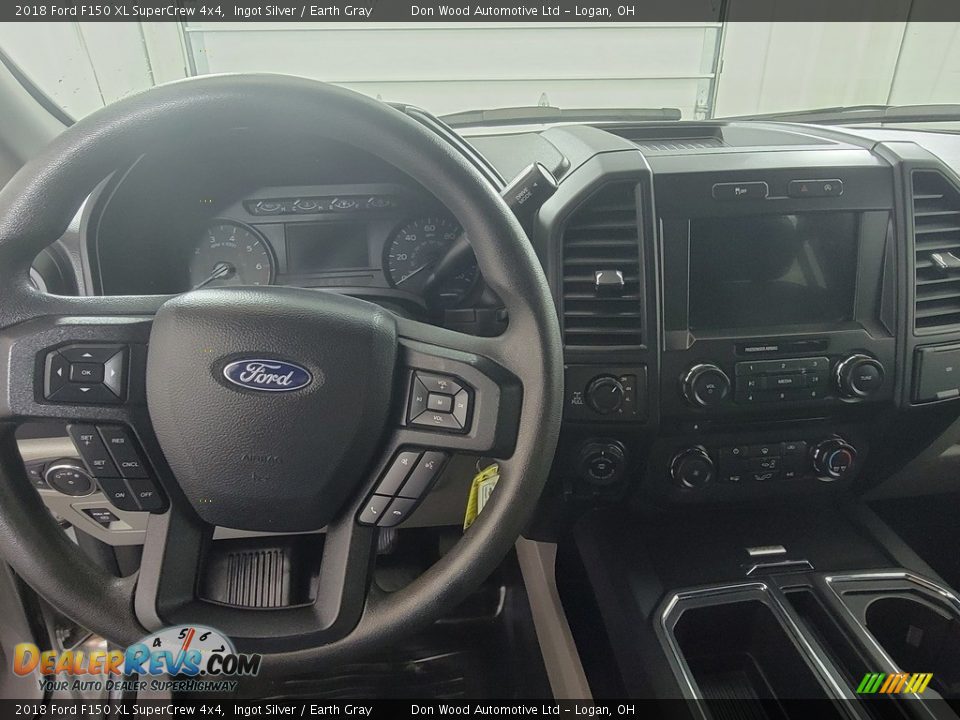 2018 Ford F150 XL SuperCrew 4x4 Ingot Silver / Earth Gray Photo #15