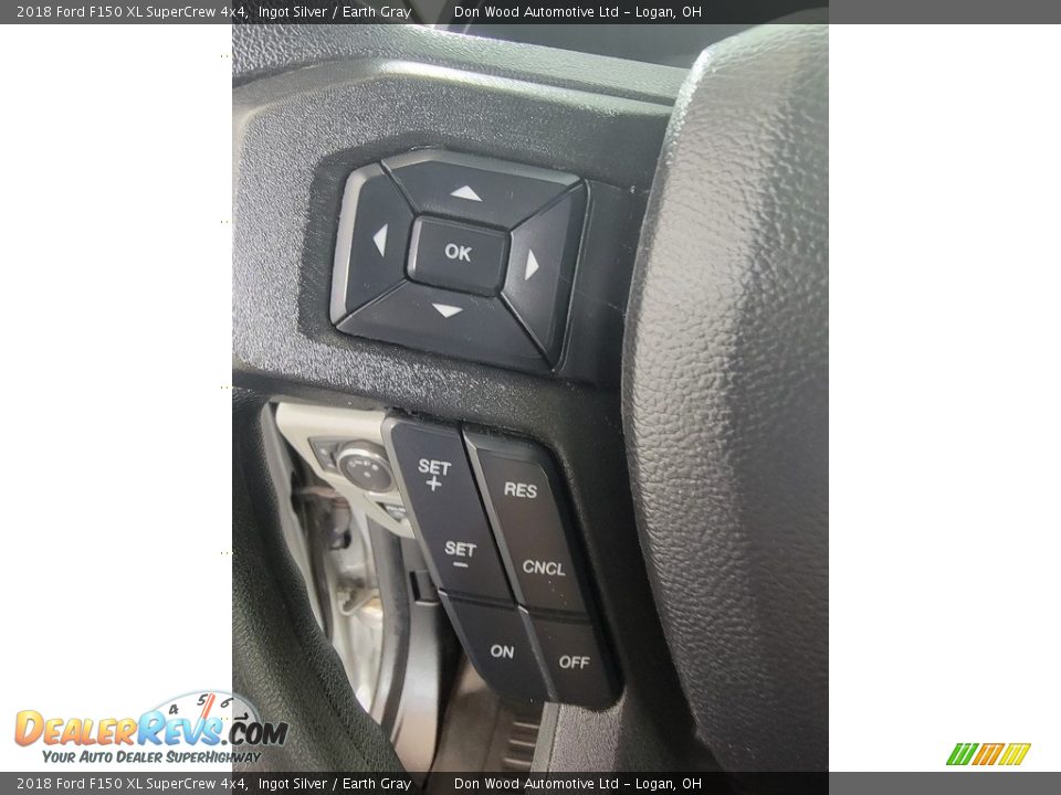 2018 Ford F150 XL SuperCrew 4x4 Ingot Silver / Earth Gray Photo #16