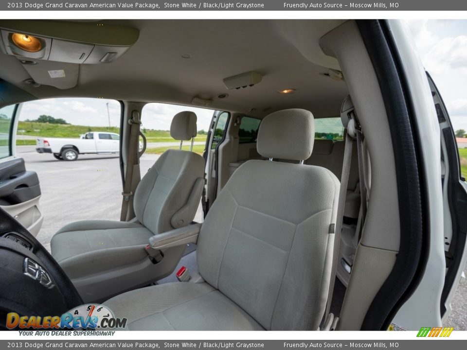 2013 Dodge Grand Caravan American Value Package Stone White / Black/Light Graystone Photo #17