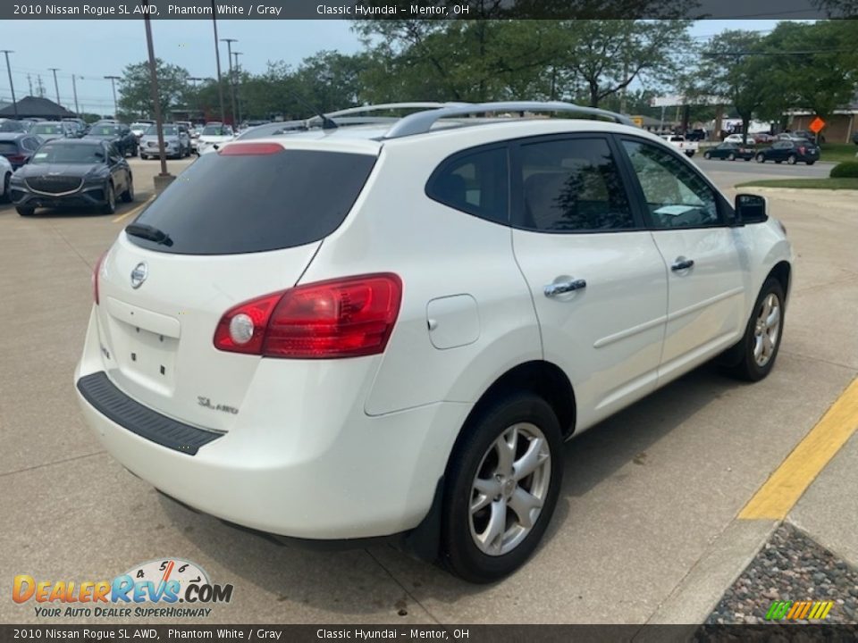 2010 Nissan Rogue SL AWD Phantom White / Gray Photo #2