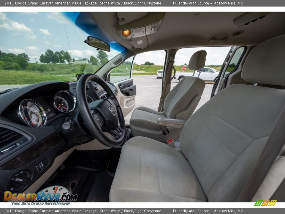 2013 Dodge Grand Caravan American Value Package Stone White / Black/Light Graystone Photo #18