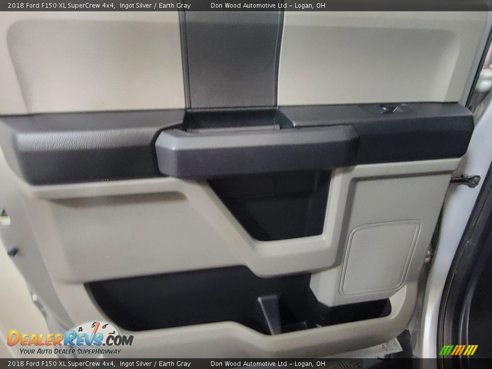 2018 Ford F150 XL SuperCrew 4x4 Ingot Silver / Earth Gray Photo #23