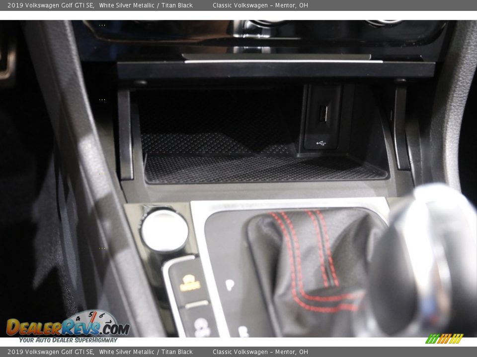 2019 Volkswagen Golf GTI SE White Silver Metallic / Titan Black Photo #13