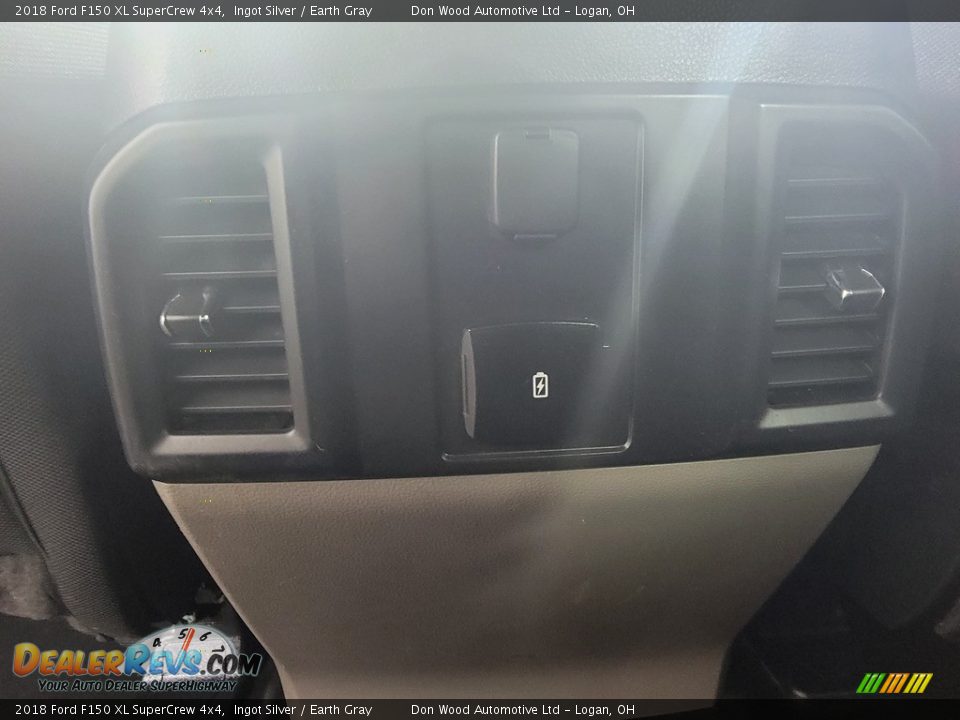 2018 Ford F150 XL SuperCrew 4x4 Ingot Silver / Earth Gray Photo #25