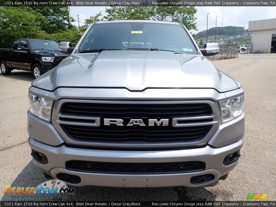 2021 Ram 1500 Big Horn Crew Cab 4x4 Billet Silver Metallic / Diesel Gray/Black Photo #2