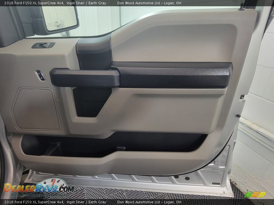 2018 Ford F150 XL SuperCrew 4x4 Ingot Silver / Earth Gray Photo #27