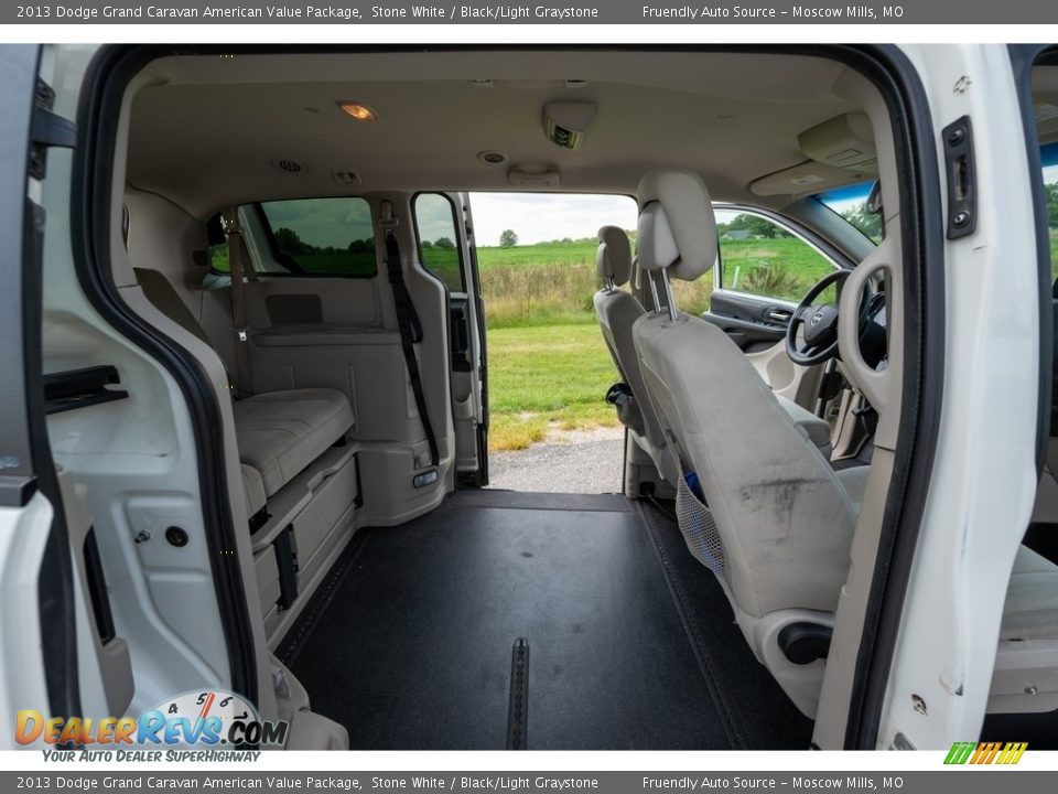 2013 Dodge Grand Caravan American Value Package Stone White / Black/Light Graystone Photo #25