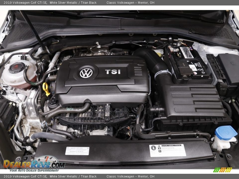 2019 Volkswagen Golf GTI SE White Silver Metallic / Titan Black Photo #18