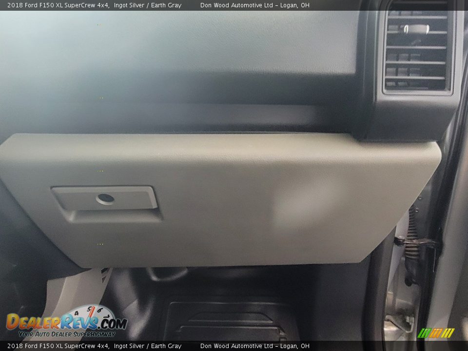 2018 Ford F150 XL SuperCrew 4x4 Ingot Silver / Earth Gray Photo #31