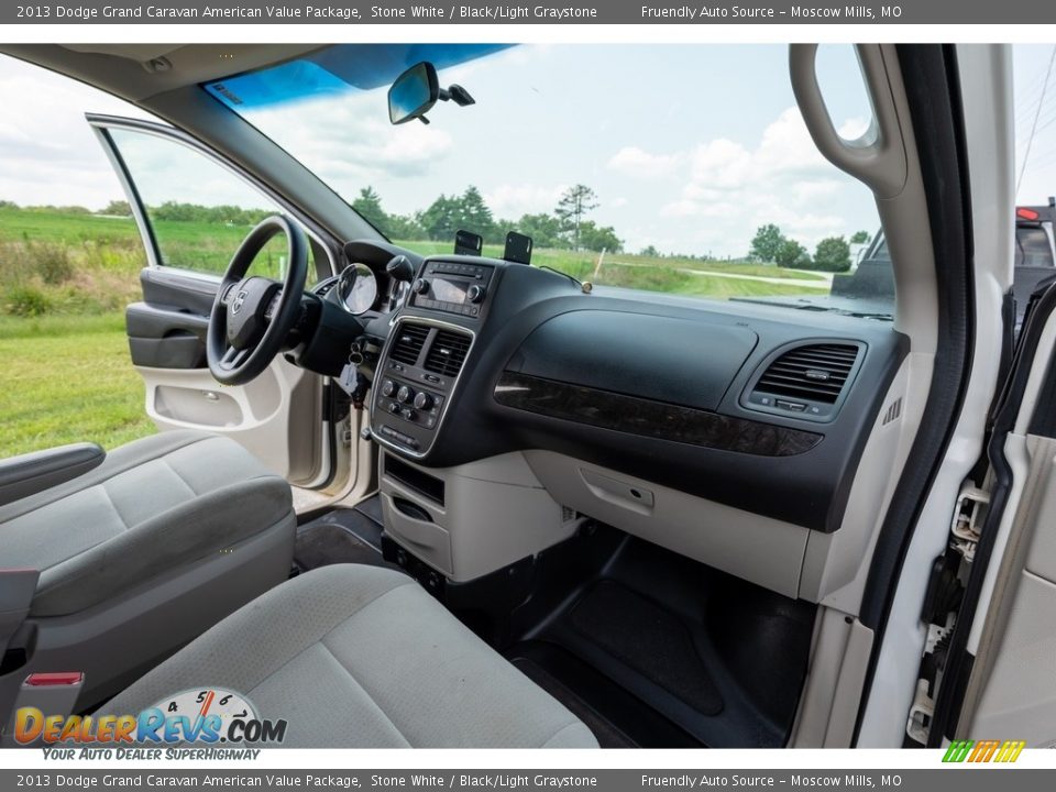 2013 Dodge Grand Caravan American Value Package Stone White / Black/Light Graystone Photo #28