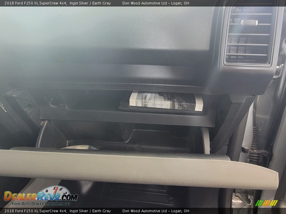 2018 Ford F150 XL SuperCrew 4x4 Ingot Silver / Earth Gray Photo #32