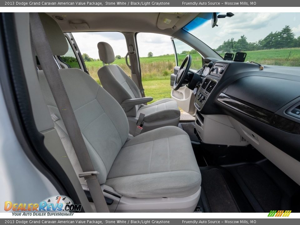 2013 Dodge Grand Caravan American Value Package Stone White / Black/Light Graystone Photo #29