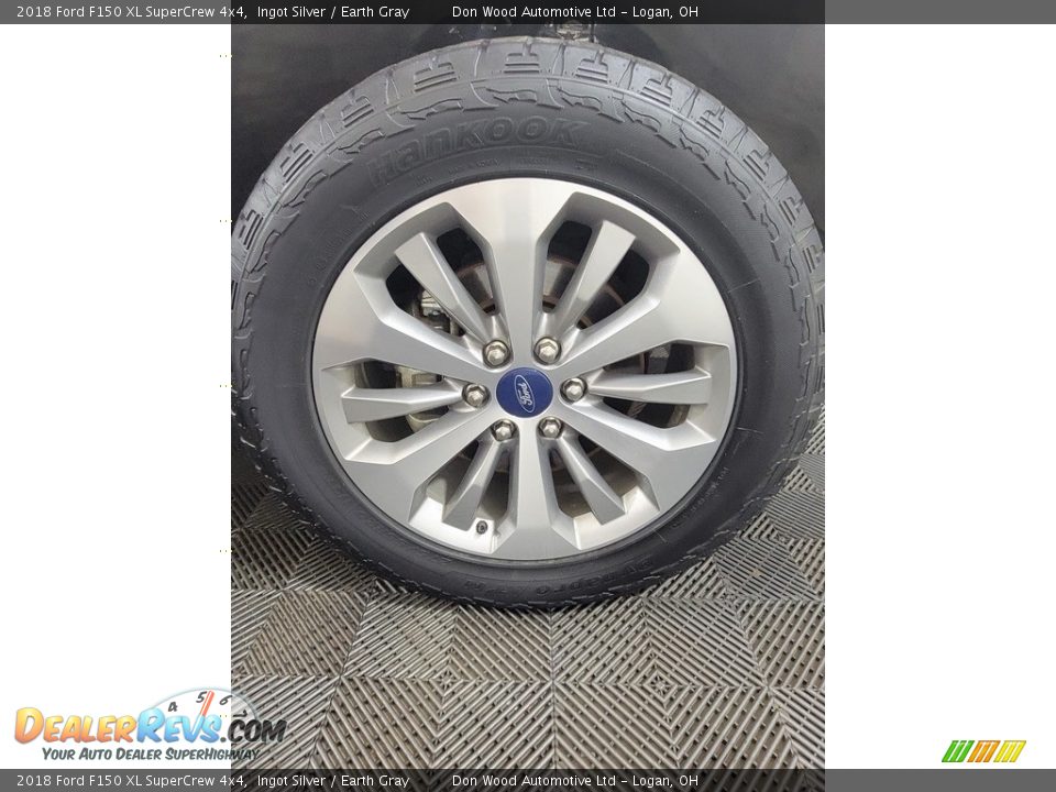 2018 Ford F150 XL SuperCrew 4x4 Ingot Silver / Earth Gray Photo #33