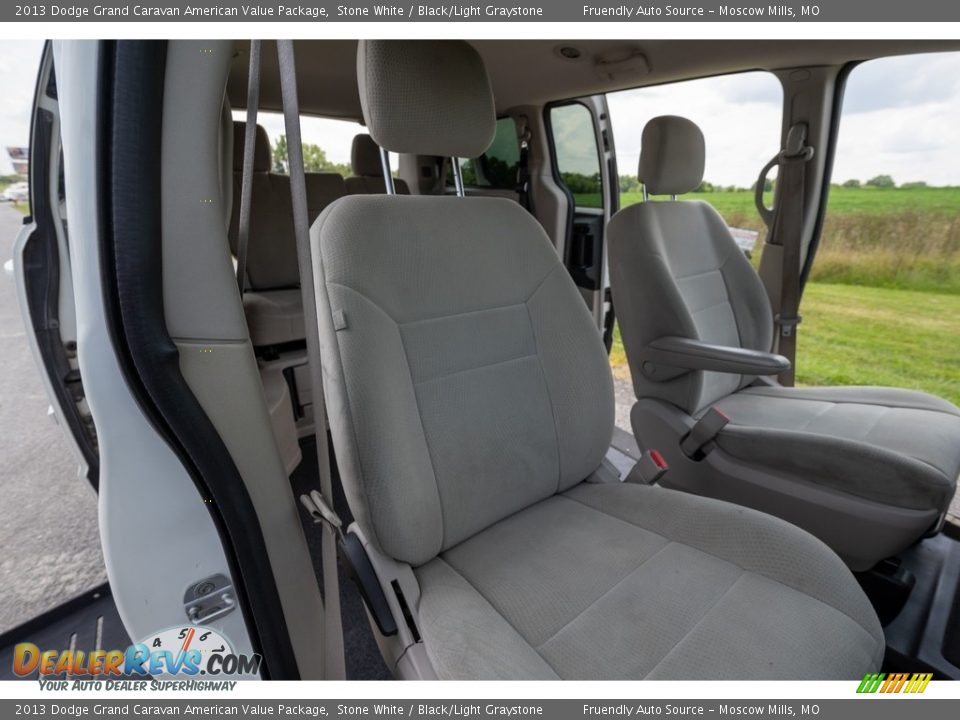 2013 Dodge Grand Caravan American Value Package Stone White / Black/Light Graystone Photo #30