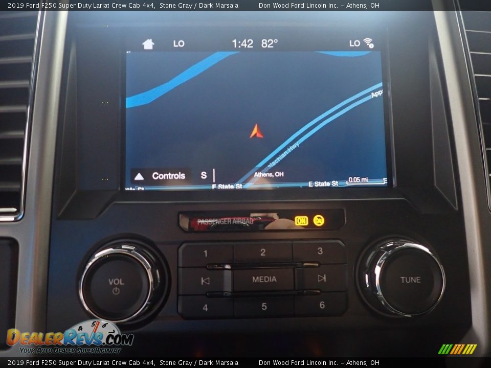 2019 Ford F250 Super Duty Lariat Crew Cab 4x4 Stone Gray / Dark Marsala Photo #2