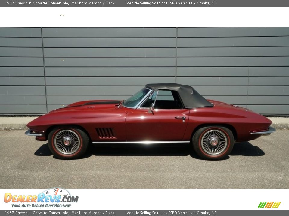 Marlboro Maroon 1967 Chevrolet Corvette Convertible Photo #10