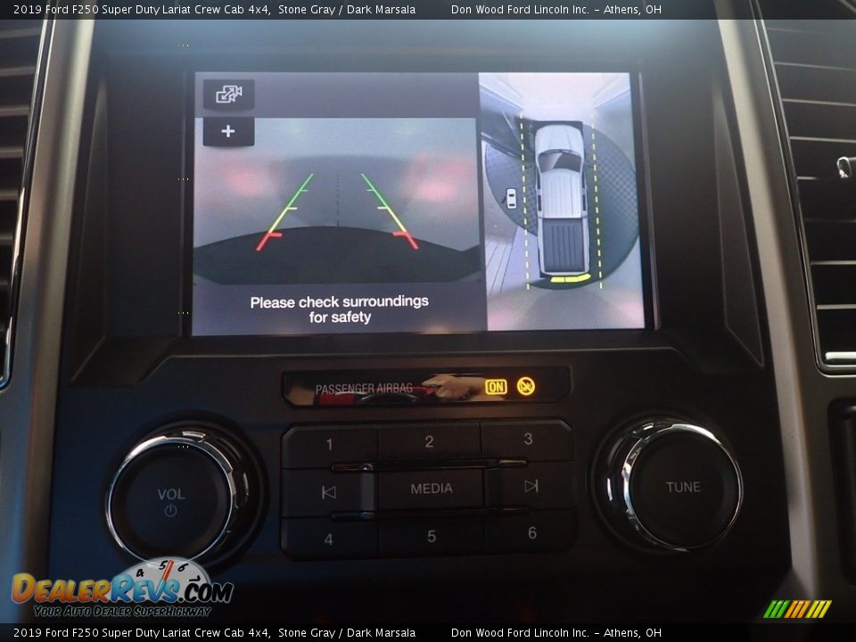 2019 Ford F250 Super Duty Lariat Crew Cab 4x4 Stone Gray / Dark Marsala Photo #3