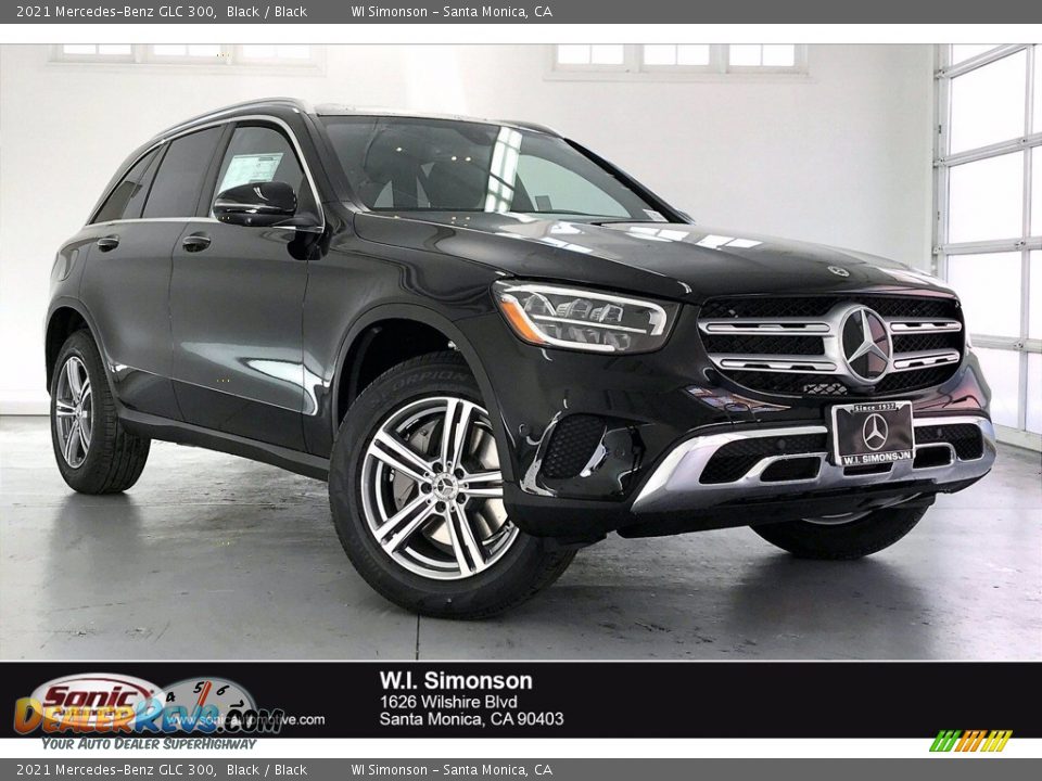 2021 Mercedes-Benz GLC 300 Black / Black Photo #1