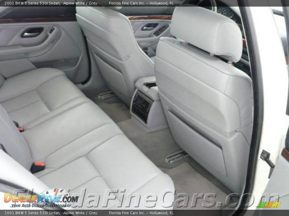 2001 BMW 5 Series 530i Sedan Alpine White / Grey Photo #16