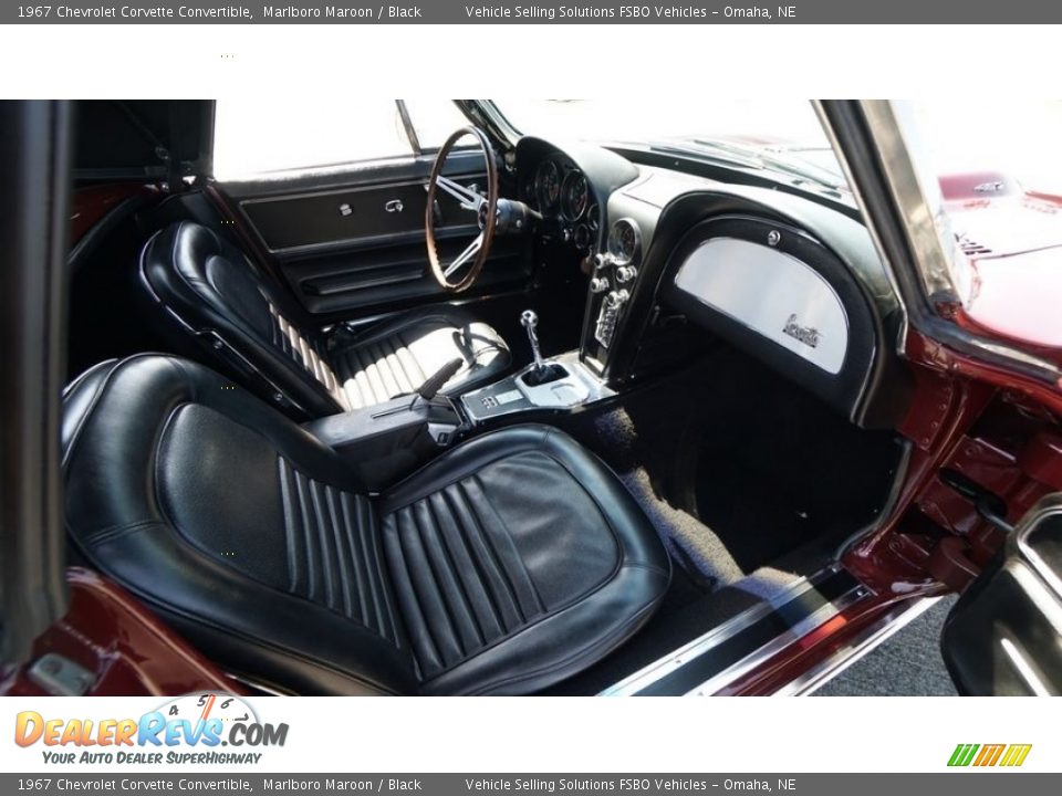Black Interior - 1967 Chevrolet Corvette Convertible Photo #14
