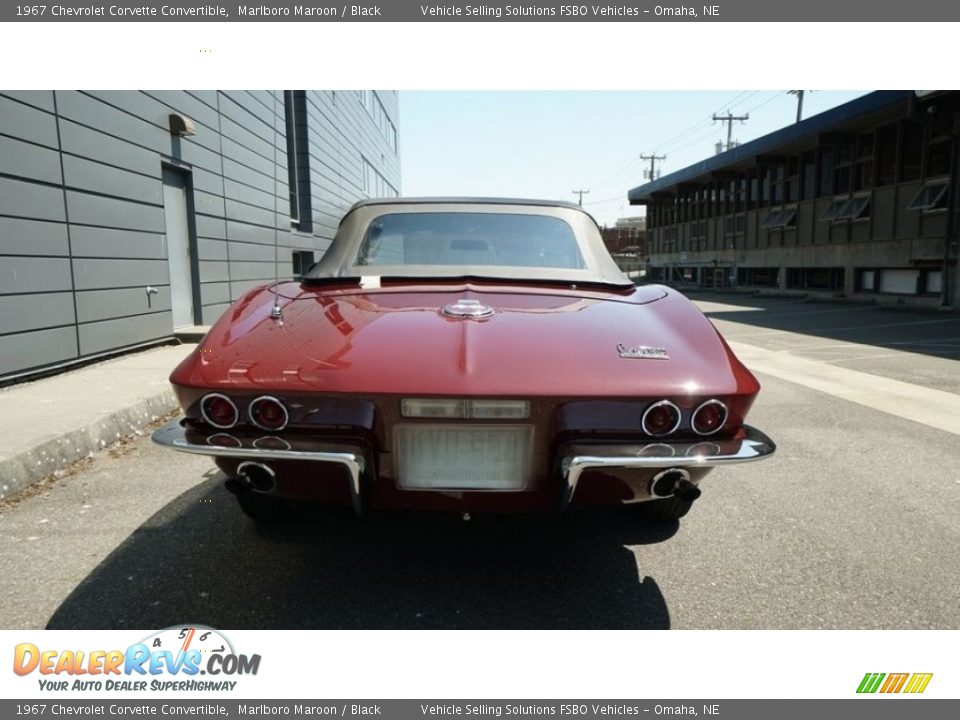 1967 Chevrolet Corvette Convertible Marlboro Maroon / Black Photo #16