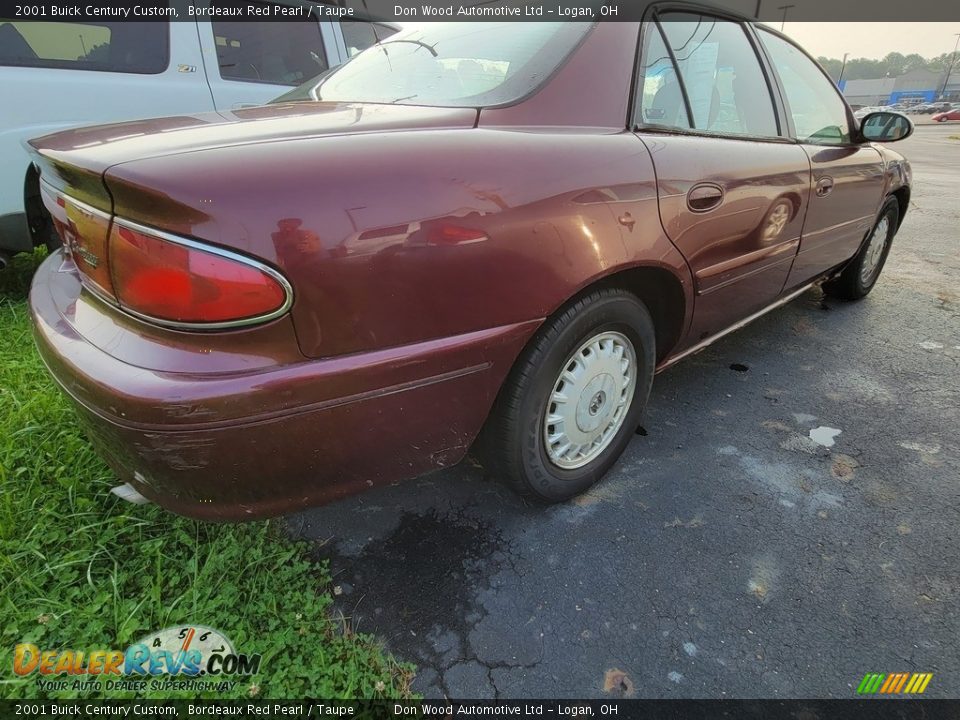 2001 Buick Century Custom Bordeaux Red Pearl / Taupe Photo #3