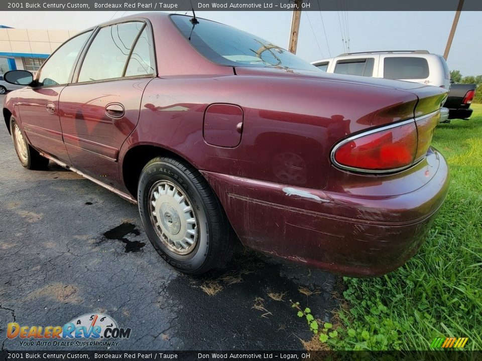 2001 Buick Century Custom Bordeaux Red Pearl / Taupe Photo #5