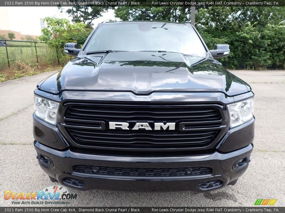 2021 Ram 1500 Big Horn Crew Cab 4x4 Diamond Black Crystal Pearl / Black Photo #2