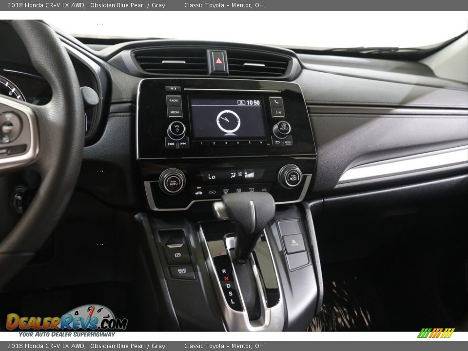 2018 Honda CR-V LX AWD Obsidian Blue Pearl / Gray Photo #9