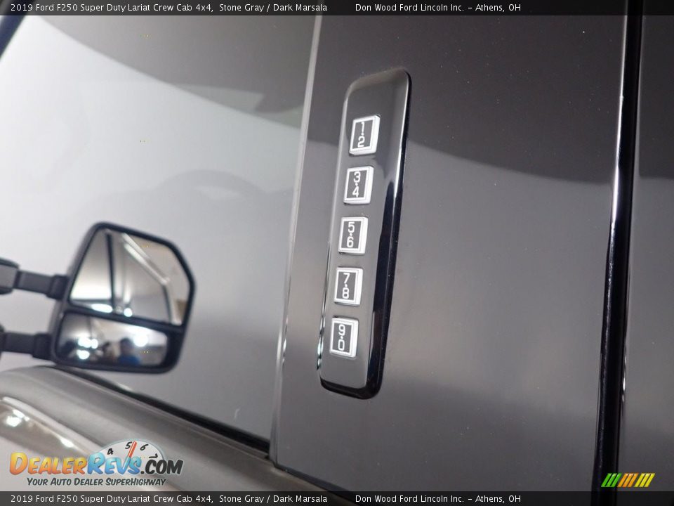 2019 Ford F250 Super Duty Lariat Crew Cab 4x4 Stone Gray / Dark Marsala Photo #20