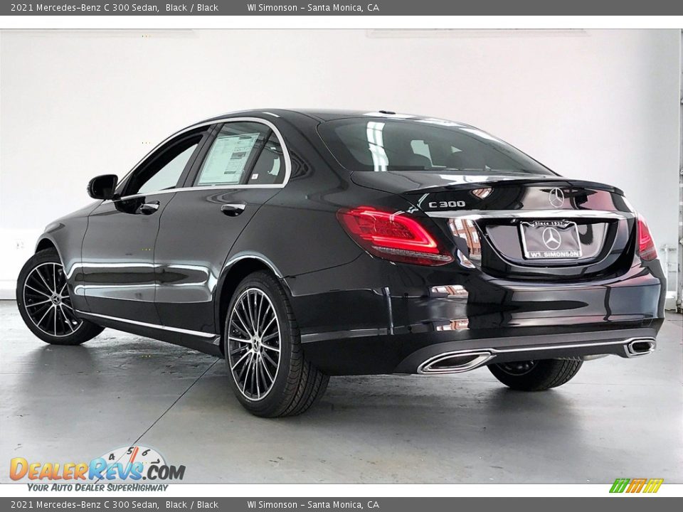 2021 Mercedes-Benz C 300 Sedan Black / Black Photo #2