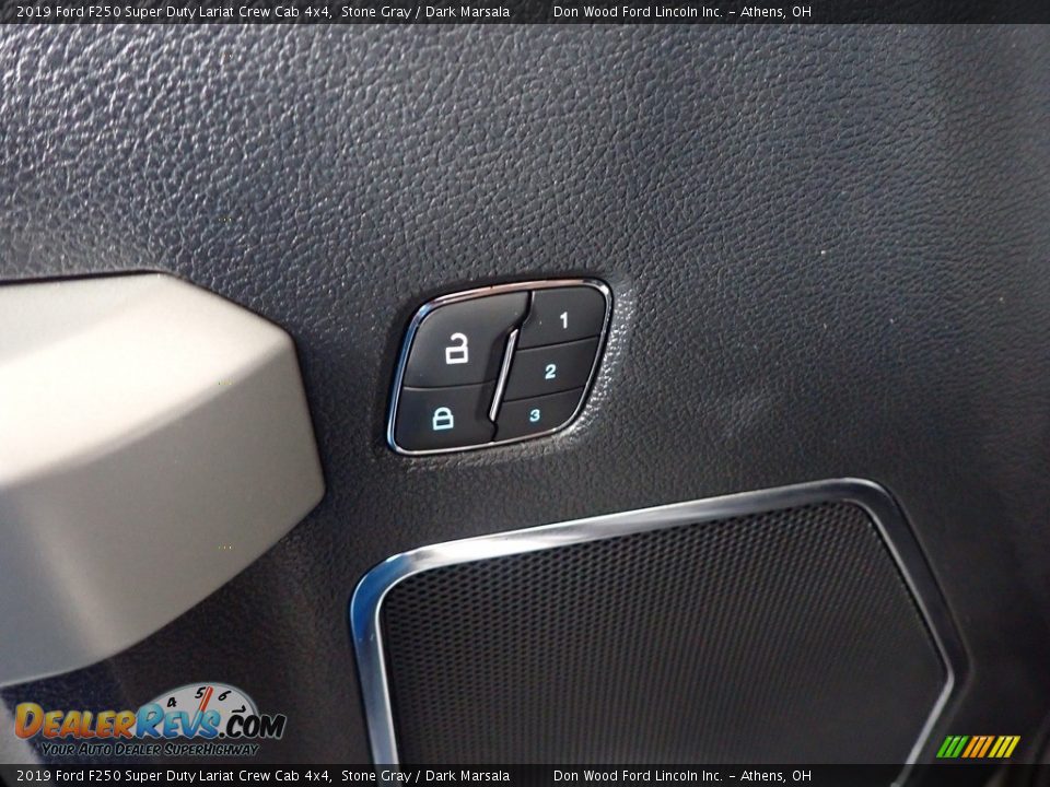 2019 Ford F250 Super Duty Lariat Crew Cab 4x4 Stone Gray / Dark Marsala Photo #23