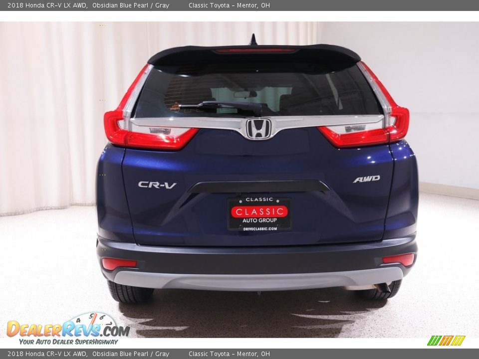 2018 Honda CR-V LX AWD Obsidian Blue Pearl / Gray Photo #17