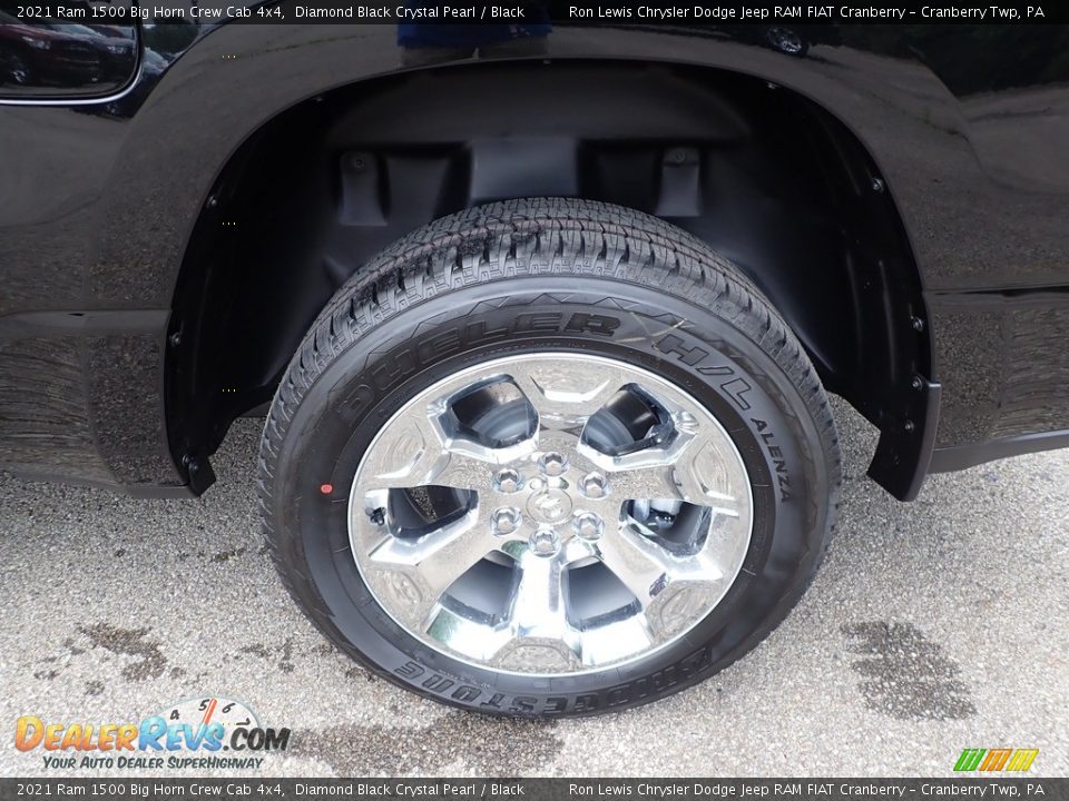 2021 Ram 1500 Big Horn Crew Cab 4x4 Diamond Black Crystal Pearl / Black Photo #9
