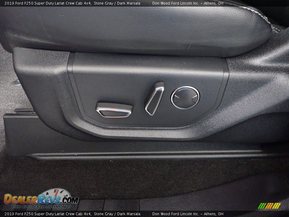2019 Ford F250 Super Duty Lariat Crew Cab 4x4 Stone Gray / Dark Marsala Photo #25