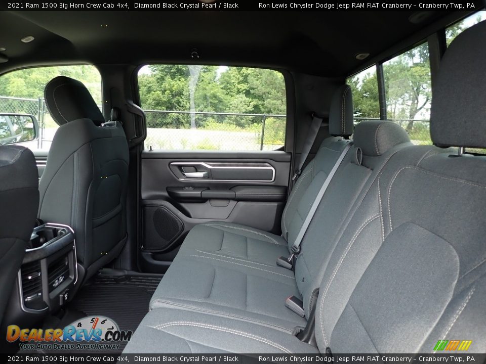 2021 Ram 1500 Big Horn Crew Cab 4x4 Diamond Black Crystal Pearl / Black Photo #12