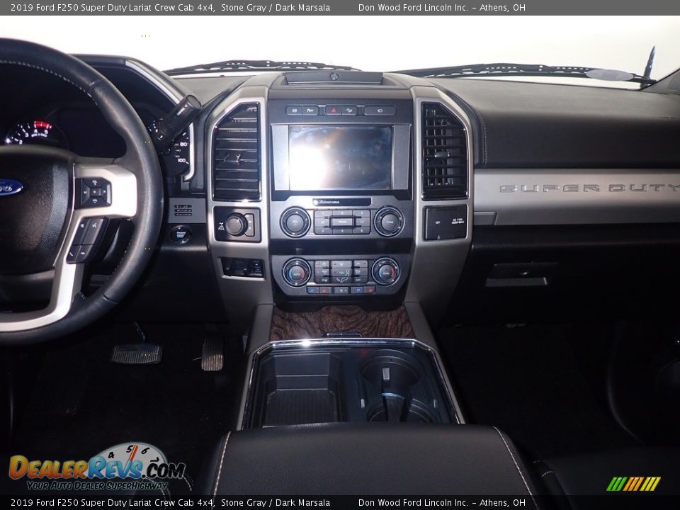 2019 Ford F250 Super Duty Lariat Crew Cab 4x4 Stone Gray / Dark Marsala Photo #27