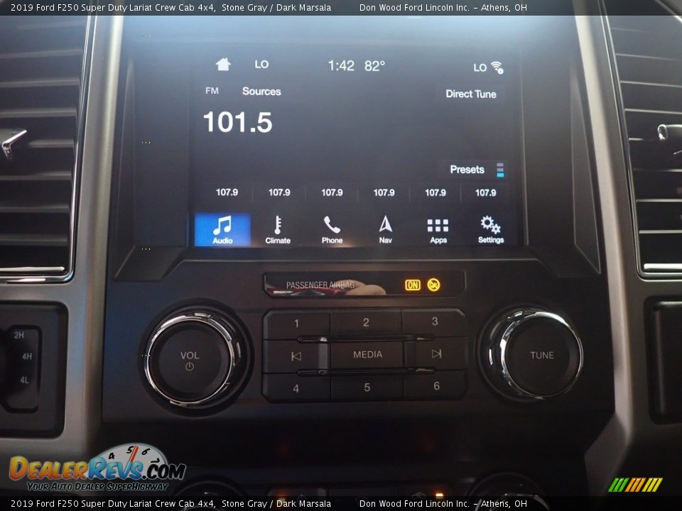 2019 Ford F250 Super Duty Lariat Crew Cab 4x4 Stone Gray / Dark Marsala Photo #28