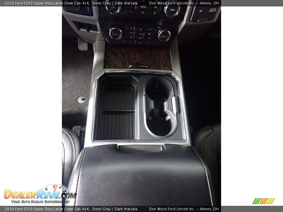 2019 Ford F250 Super Duty Lariat Crew Cab 4x4 Stone Gray / Dark Marsala Photo #35