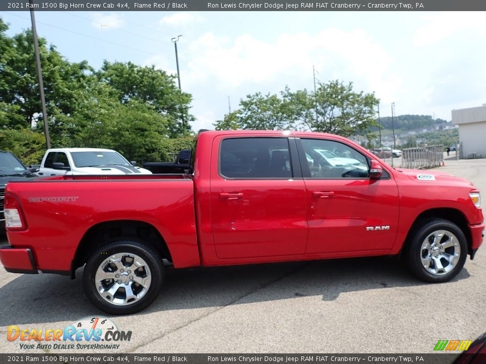 2021 Ram 1500 Big Horn Crew Cab 4x4 Flame Red / Black Photo #4