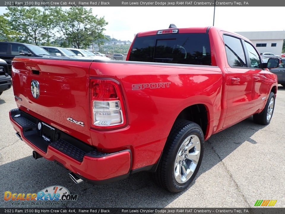 2021 Ram 1500 Big Horn Crew Cab 4x4 Flame Red / Black Photo #5