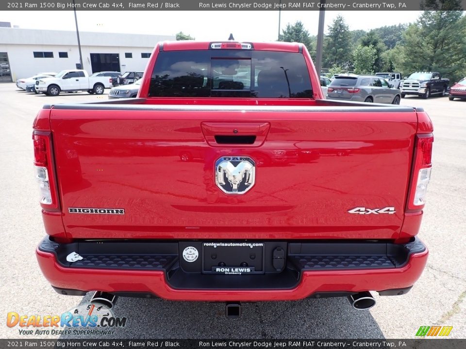 2021 Ram 1500 Big Horn Crew Cab 4x4 Flame Red / Black Photo #6