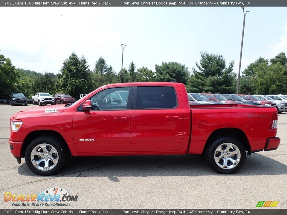 2021 Ram 1500 Big Horn Crew Cab 4x4 Flame Red / Black Photo #8
