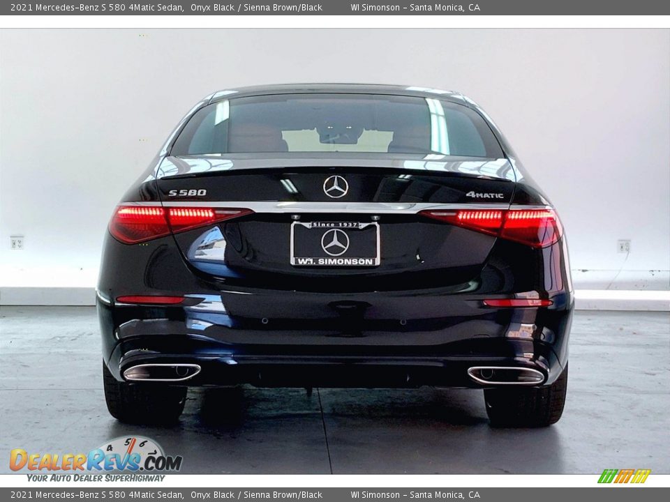 2021 Mercedes-Benz S 580 4Matic Sedan Onyx Black / Sienna Brown/Black Photo #3