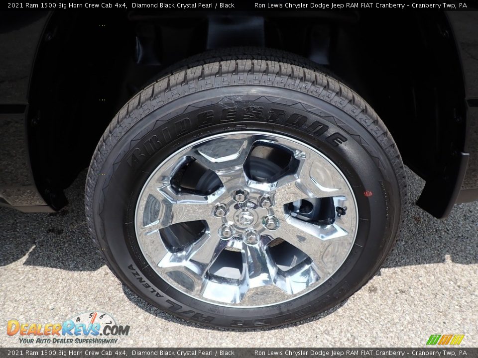 2021 Ram 1500 Big Horn Crew Cab 4x4 Diamond Black Crystal Pearl / Black Photo #10