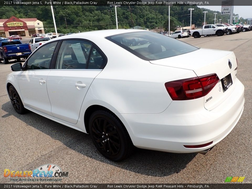 2017 Volkswagen Jetta S Pure White / Black/Palladium Gray Photo #3