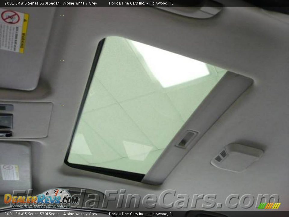 2001 BMW 5 Series 530i Sedan Alpine White / Grey Photo #19